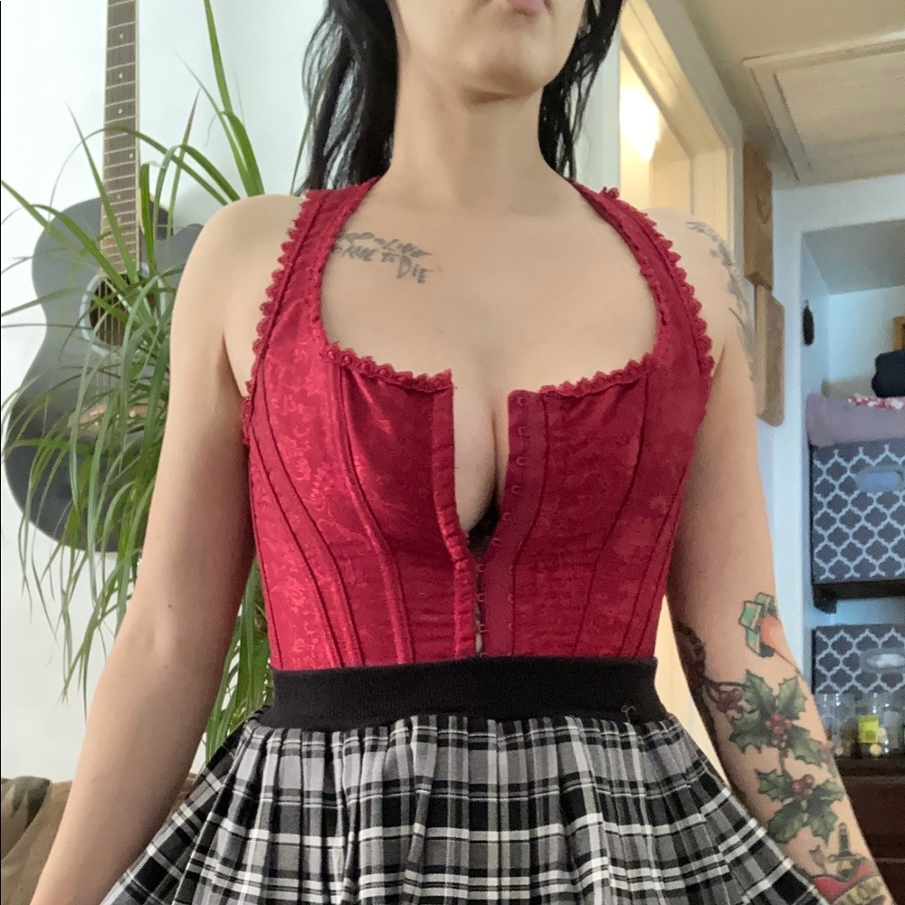 Red corset size small